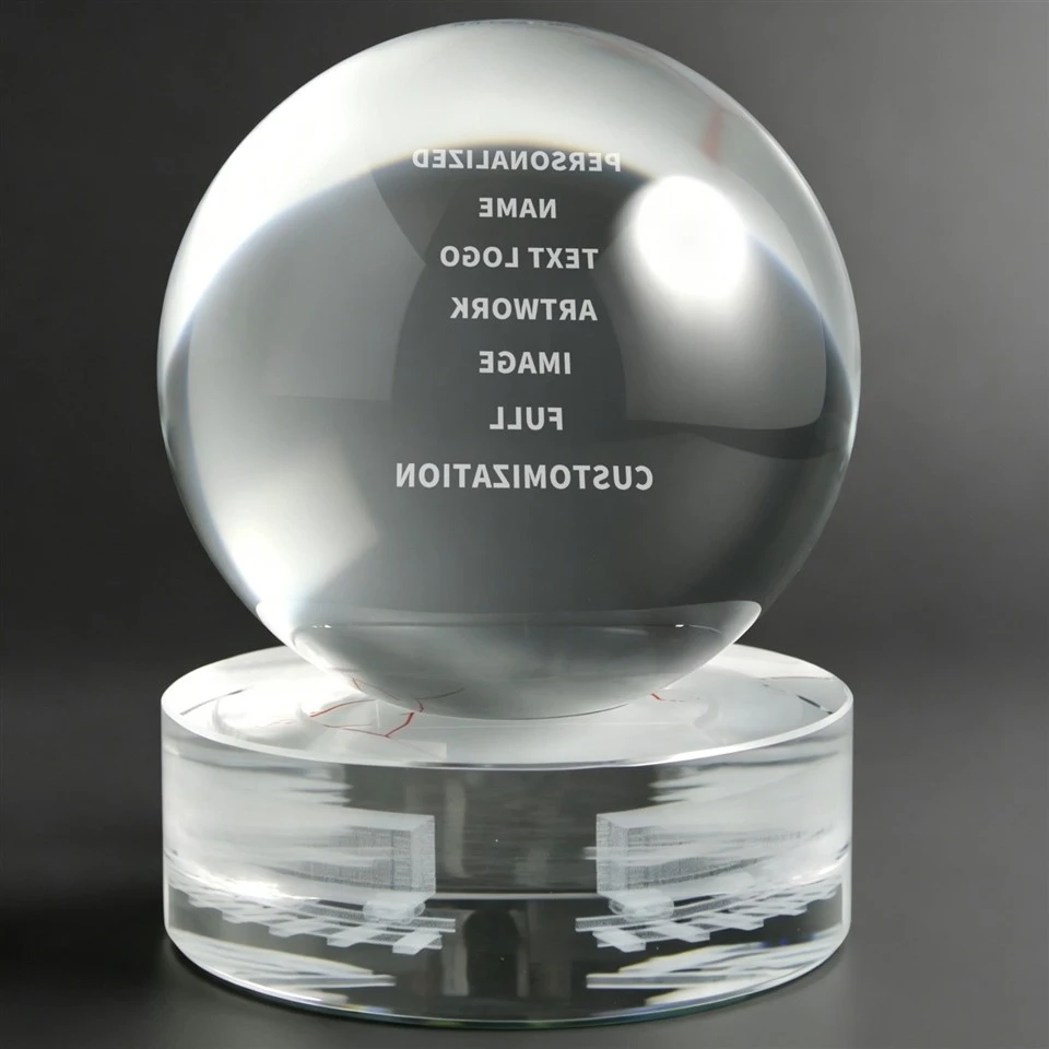 Custom Engraved Crystal Sphere Keepsake price