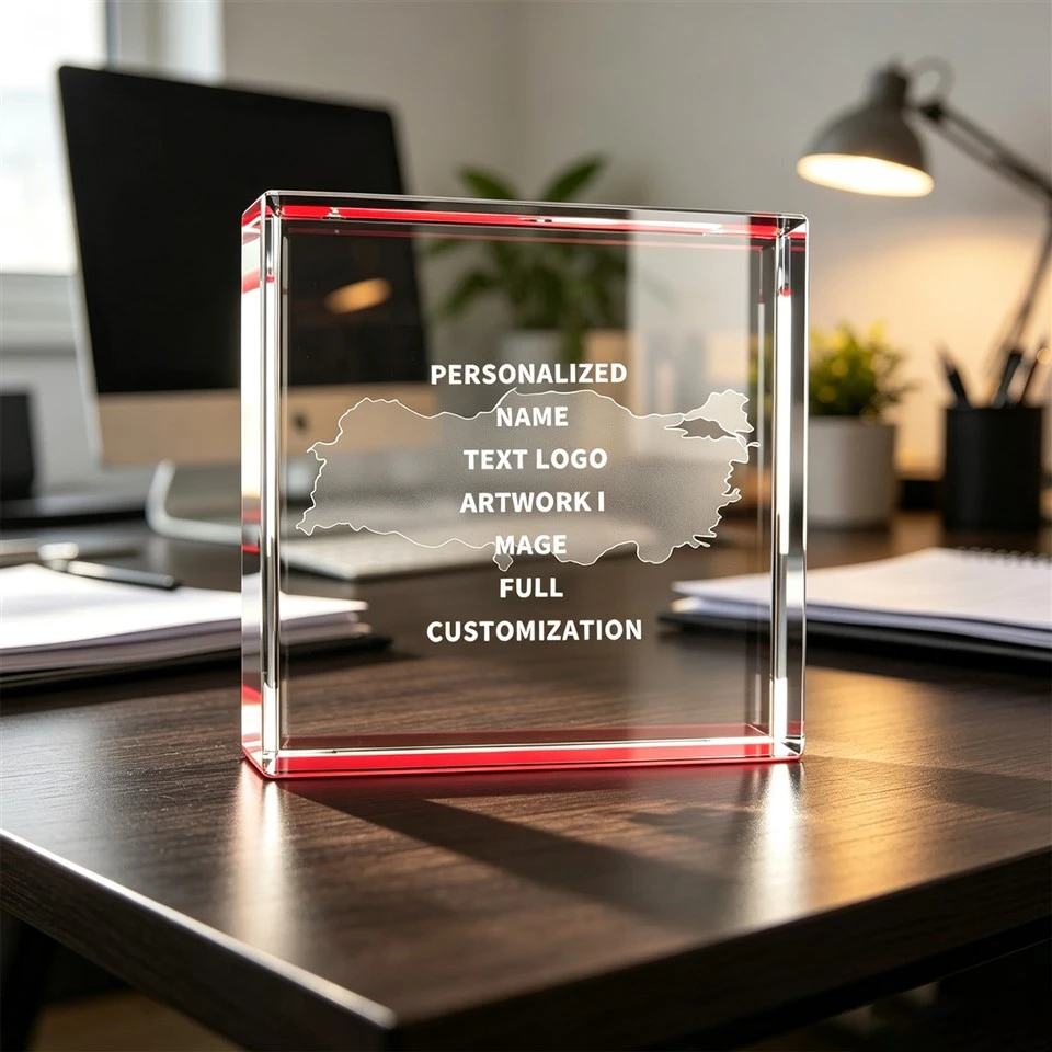 Map Pedestal Coch Plac Crystal Custom