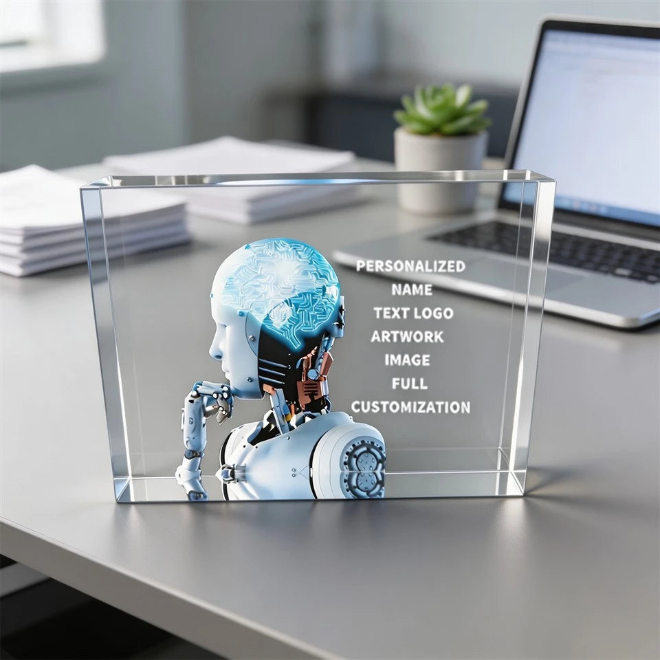 Robot UV Argraffu Crystal Ciwb